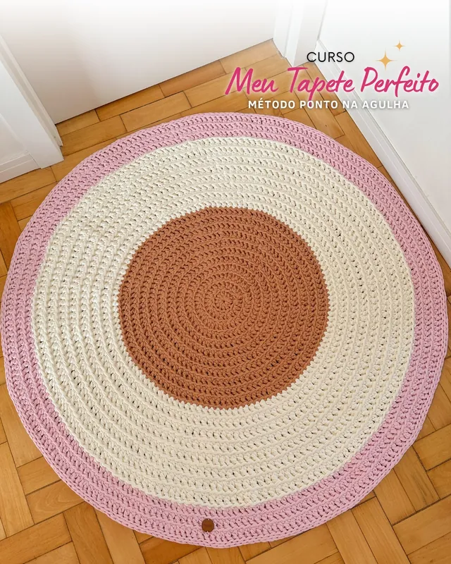 Curso Tapete Perfeito - Crochê Fio de Malha